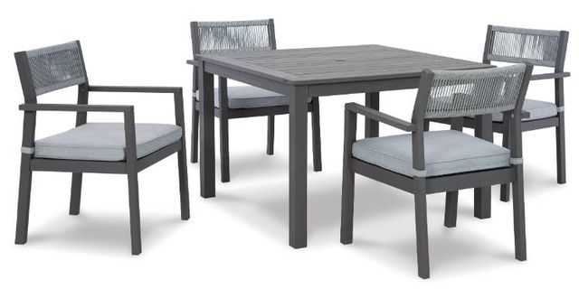 Signature Design by Ashley® Eden Town 5-Piece Gray Outdoor Dining Set-0