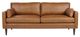 Best® Home Furnishings Customizable Trafton Stationary Sofa with Dark Walnut Legs and Two Pillows-1