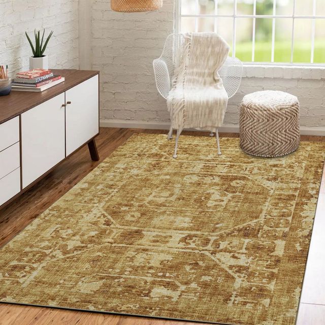 Dalyn™ Rug Company Aberdeen AB2 Gold 5'x8' Area Rug-3