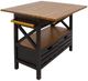 YHD Cassidy Black Kitchen Island-0