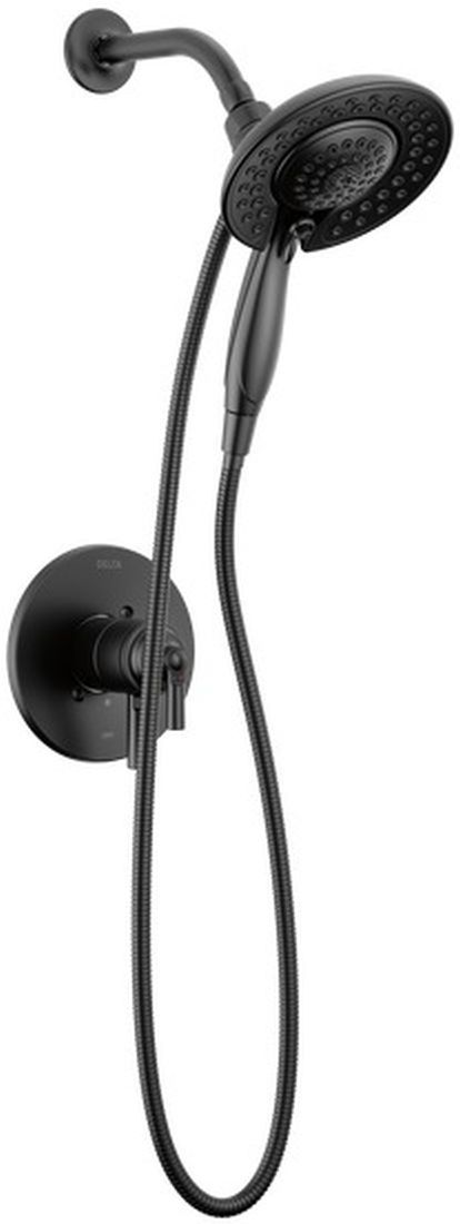 Delta Saylor® Monitor® 17 Series Matte Black Tub & Shower Trim with In2ition®-0
