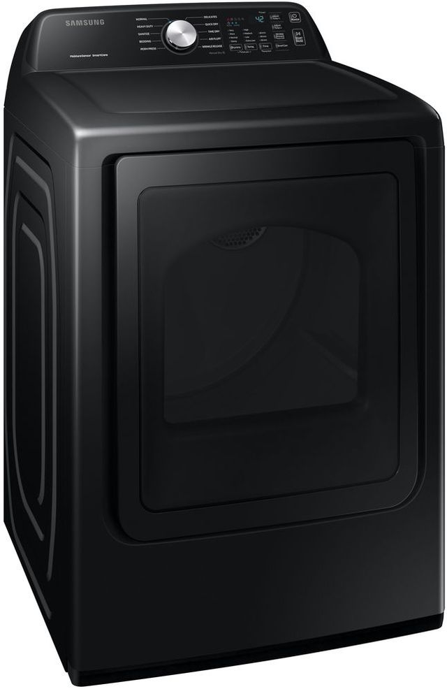 Samsung 3400 Series 7.4 Cu. Ft. Black Stainless Steel Front Load Gas Dryer-1