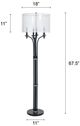 Stylecraft Corcy Black/Gold Floor Lamp-2