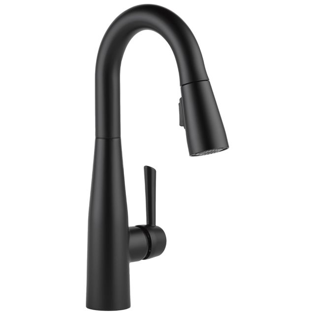 Delta Essa® Matte Black Single Handle Pull-Down Bar/Prep-0