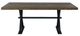 International Furniture Direct Town Brown Dining Table with Black Base-1