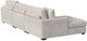 Elements International Arizona 3-Piece Steno Beige Modular Sectional and Left-Arm Facing Chaise-2