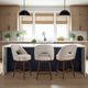 Armen Living Adrian 3-Piece Ancient Stone/Brown Wood Counter Stool Set-1