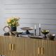 A & B Home Black/Gold Round Footed Bowl-5