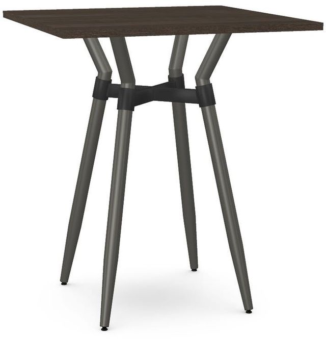 Amisco Customizable Link Birch Veneer 42" Square Bar Table-0