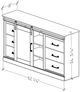 Perdue Woodworks 78,000 Essential Weathered Gray Ash 1-Door TV Media Console-2