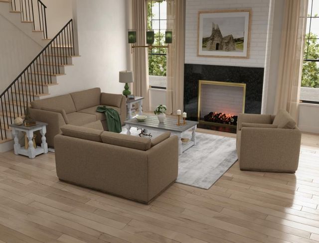 International Furniture Direct Vallarta Brown Loveseat-1