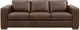 Leather Italia™ Inglewood Brown Queen Sleeper Sofa with Mattress-0