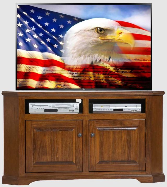 American Heartland Manufacturing Poplar 57" Corner TV Stand-1