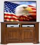 American Heartland Manufacturing Poplar 57" Corner TV Stand-1