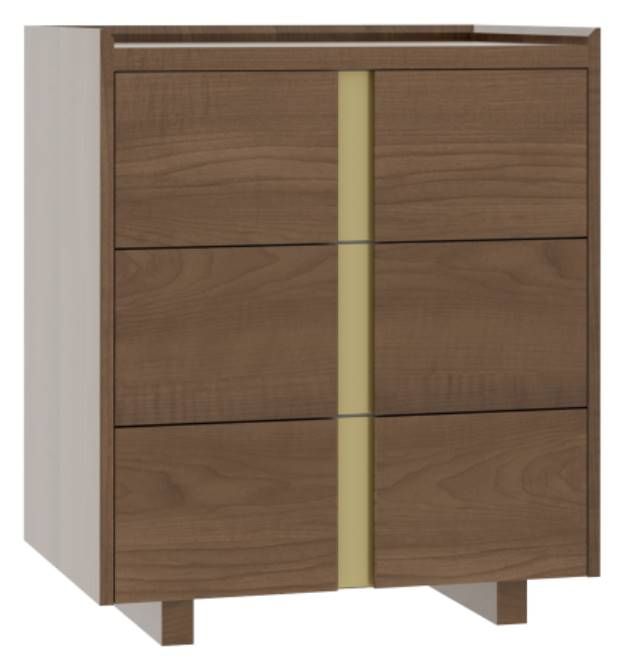Country View Woodworking Verrado 28" Wood Legs Bedside Chest-0