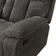 New Classic® Home Furnishings Bravo Charcoal Dual Manual Reclining Console Loveseat-3