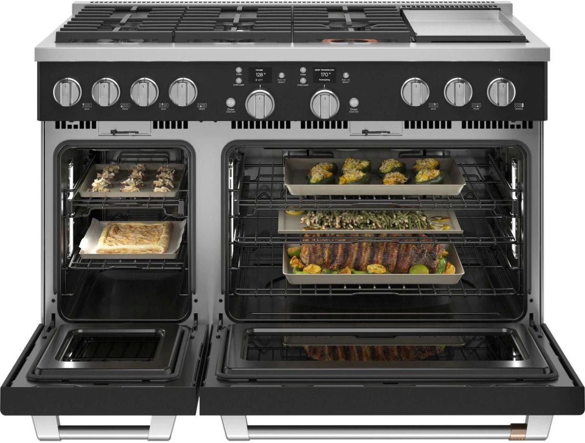 Café Freestanding Double Oven Dual Fuel True Convection Range
