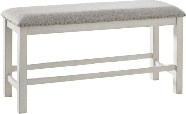 Signature Design by Ashley® Robbinsdale 6-Piece Antique White Counter Height Dining Table Set-4