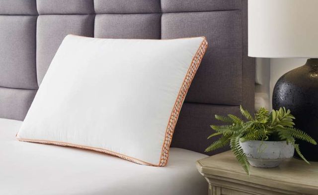Sierra Sleep® by Ashley® Zepher 2.0 3-in-1 Set of 6 White/Orange Standard Pillows-2