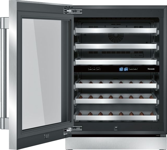 Thermador® Professional 24" Stainless Steel Wine Cooler-1