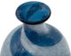 A & B Home Blue/White Glass Swirling Vase with Bubbles-2