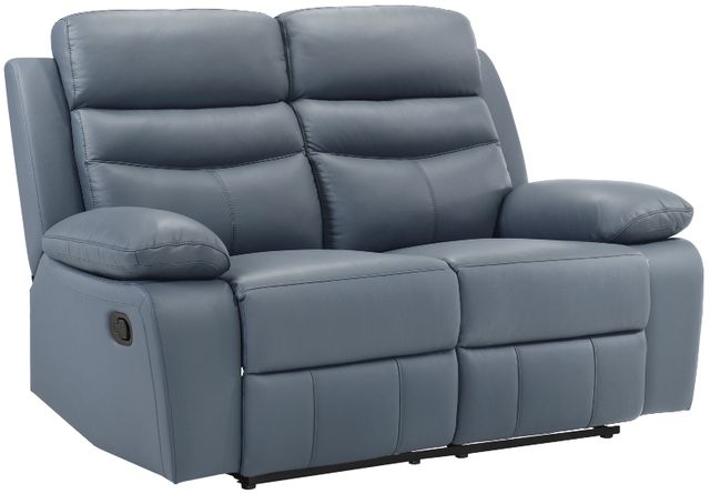 Homelegance® Hancock Blue Double Manual Reclining Loveseat-0
