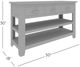 Jofran Inc. Cannon Valley Brown Sofa Console Table-2