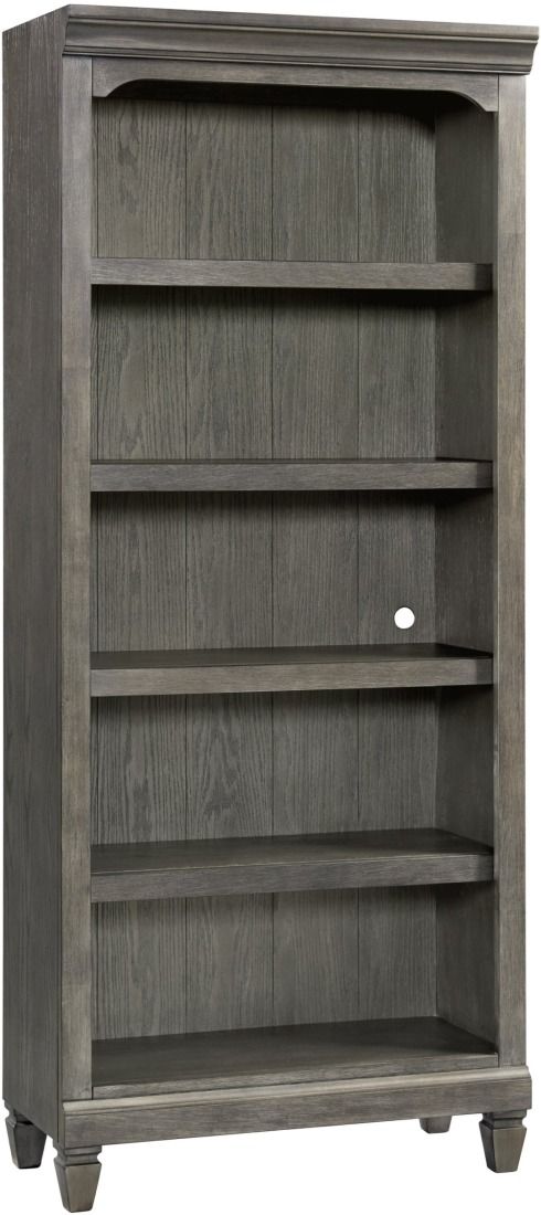 Intercon Foundry Brushed Pewter 76" Bunching Bookcase-1