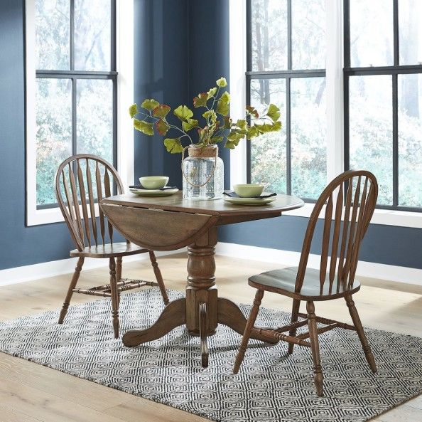 Liberty Furniture Carolina Crossing 3-Piece Antique Honey Drop Leaf Dining Set-1