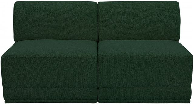 Meridian Furniture Ollie 2-Piece Green Armless Sofa-1