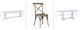 Powell® Banks 6-Piece Brown/White Dining Table Set-1