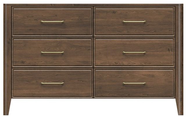 Country View Woodworking Westroom Bedroom Brown Maple 56" Dresser-0