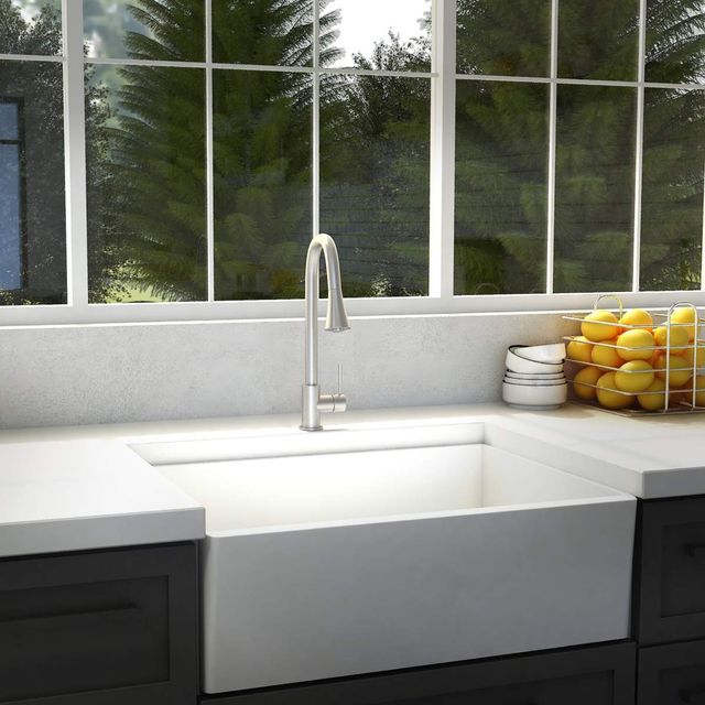 ZLINE Edison Brushed Nickel Pull Down Single Handle Kitchen Faucet-4