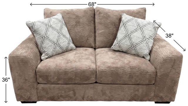 Albany Industries Haven Cocoa Loveseat-2