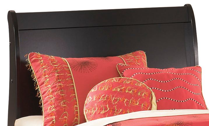 Huey Vineyard Sleigh Headboard - Black Huey Vineyard Sleigh Headboard - Black