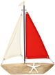 Stylecraft Nautical Red Sail Boat Canvas-0