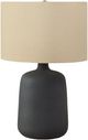 Monarch Specialties Inc. 24"H Black Ceramic Table Lamp-0