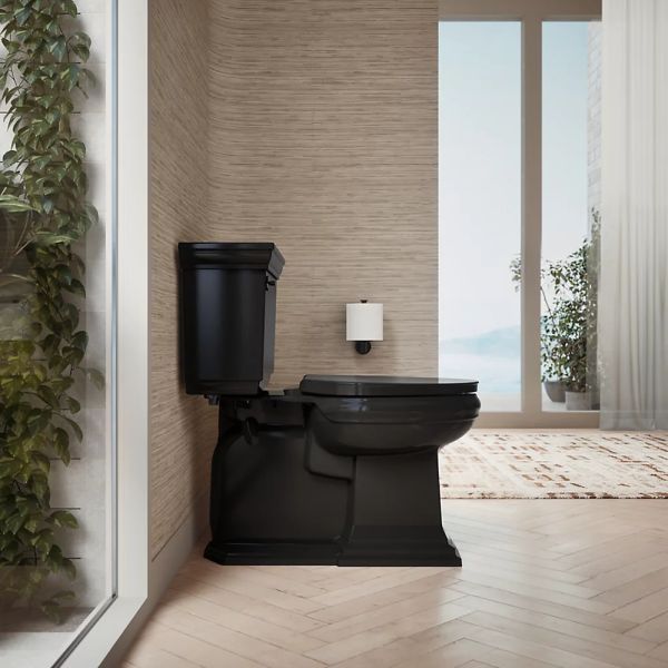 KOHLER® Impro® Black Readylatch® Quiet-Close™ Elongated Toilet Seat-3
