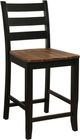 Powell® Vail 3-Piece Black/Wire Brushed Counter Dining Set-5