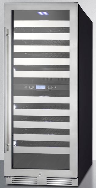 Summit® 24" Stainless Steel Wine Cooler-1