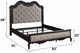 ACME Furniture Chelmsford Antique Black/Beige Eastern King Panel Bed-2
