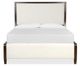 Magnussen Home® Rowan Beige/Espresso Brown Queen Upholstered Panel Bed-1