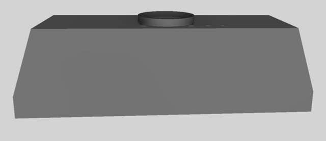 Vent-A-Hood® 42" Gunsmoke Wall Mounted Liner Insert-3