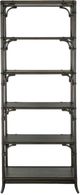 Hooker® Furniture Retreat Black Sand Pole Rattan Bookcase-2