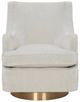 Fairfield® Customizable Libby Langdon Trident Swivel Chair with Bright Brass-1