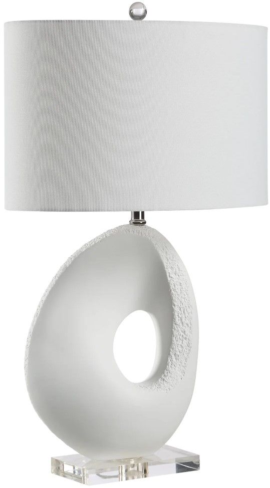 Renwil® Everren Opalis White Table Lamp-0