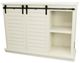 American Heartland Manufacturing Rustic Soft White 57" Tall Quaint Shutter TV Stand-1