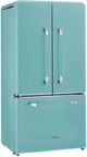 Unique® Appliances Unique 595Litre 36 in. 21.4 Cu. Ft. Ocean Mist Turquoise Counter Depth French Door Refrigerator-0