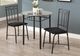 Monarch Specialties Inc. 3 Piece Grey Marble Dining Set-3