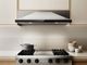 Elica Techne Series Modena 30" Stainless Steel Under Cabinet Range Hood with Black Glass Trim-4